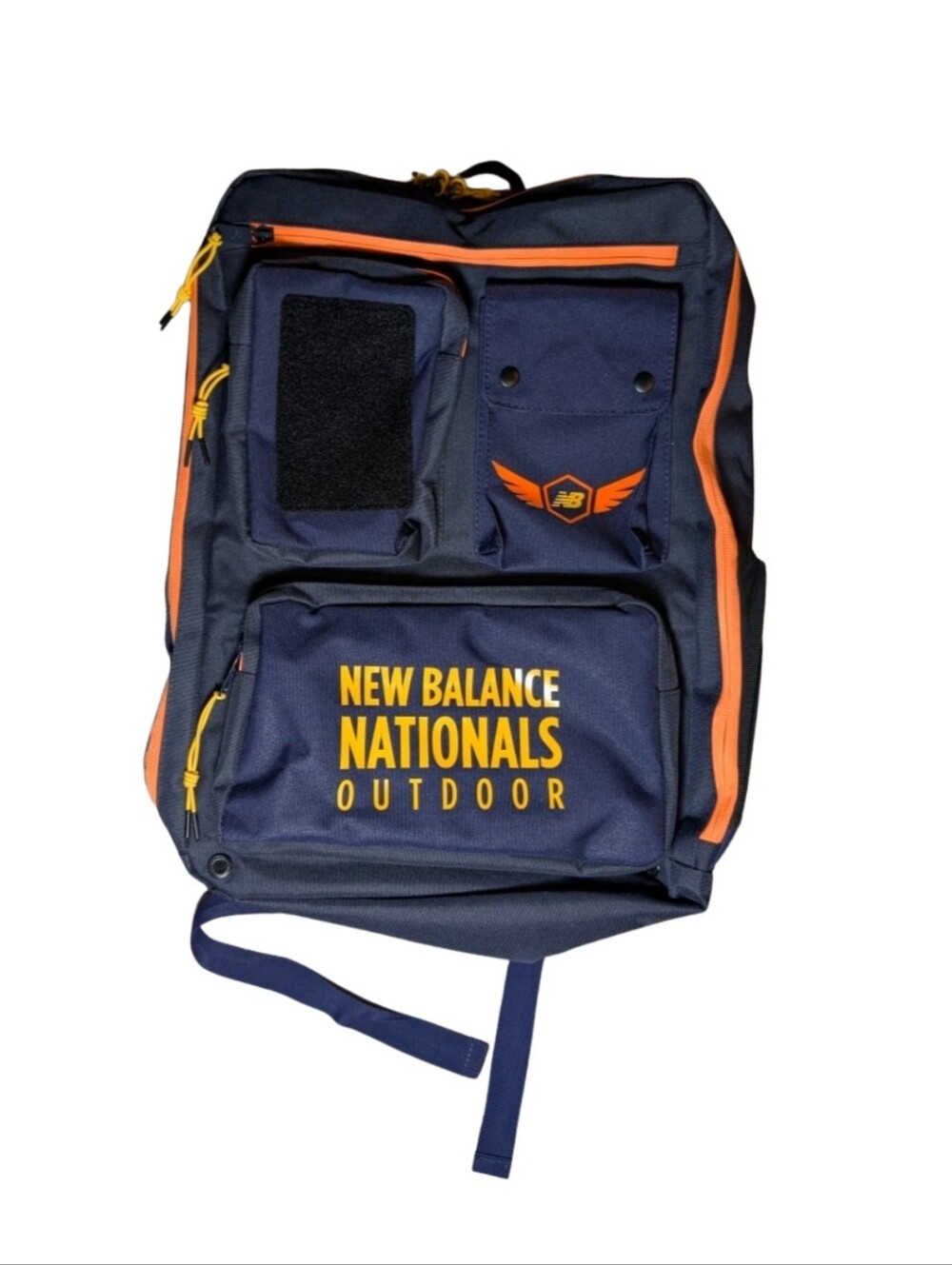 New Balance Navy and Orange Nationals Outdoor Backpack